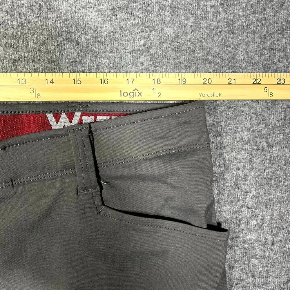 Wrangler Outdoor Hiking Pants Mens 40 x 30 Gray Stretch Fishing Travel Cargo